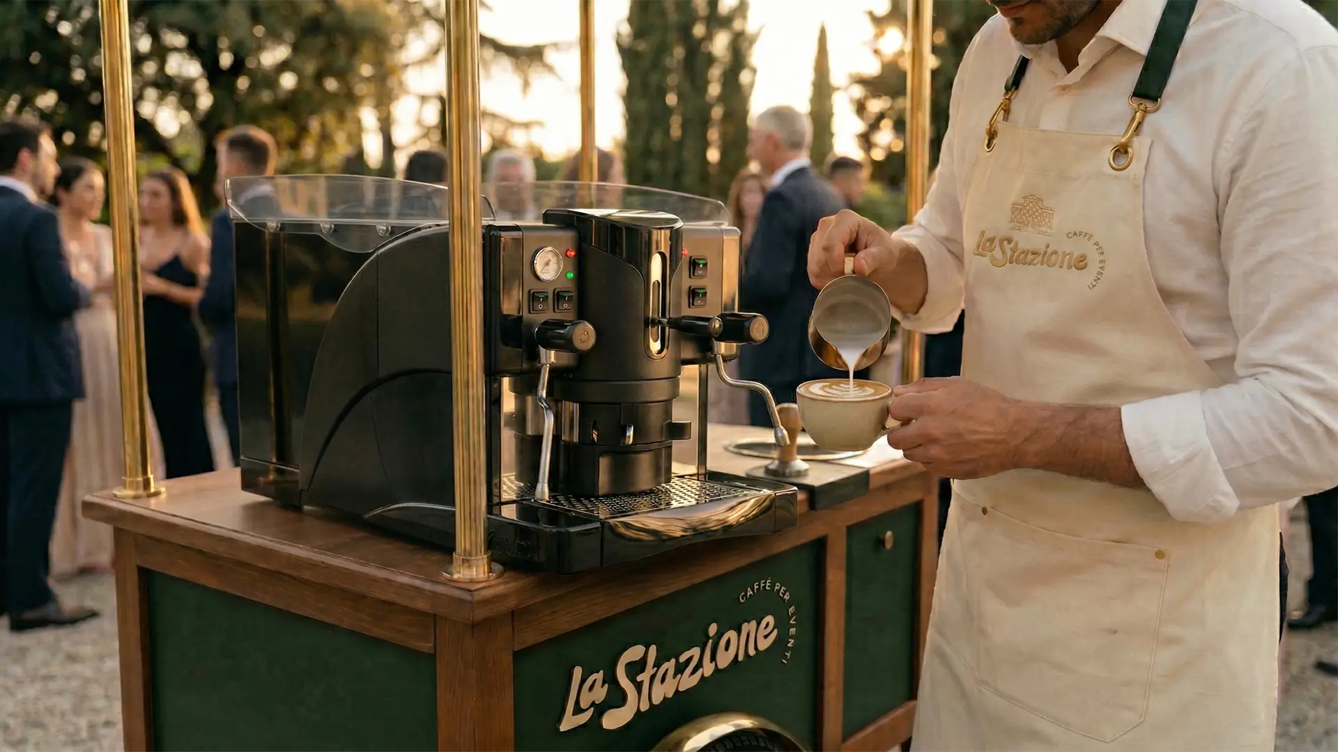 La Stazione coffee catering at an elegant event